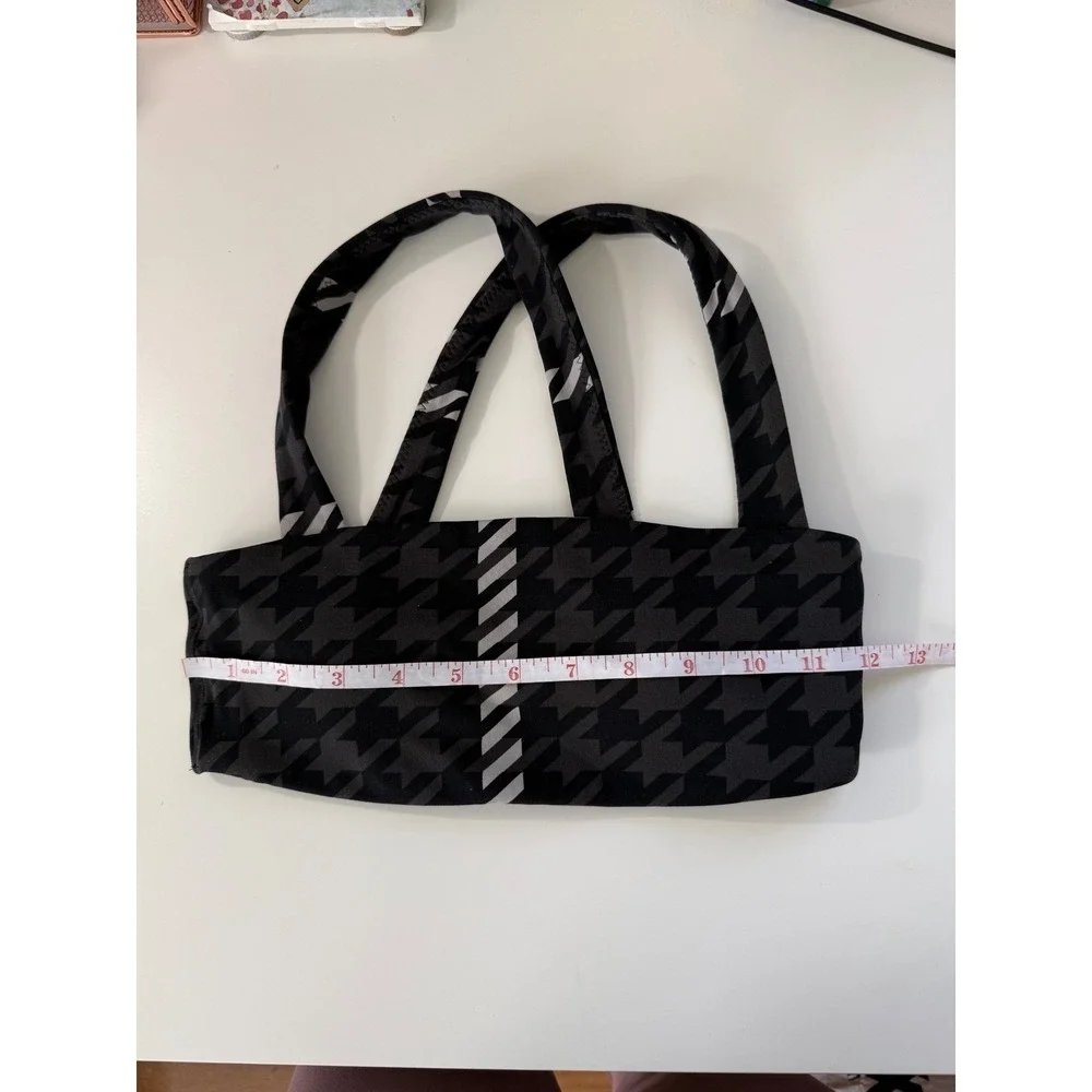 OFFLINE‎ by Aerie Womens Houndstooth Patterned Activewear Sports Bra XS NWOT